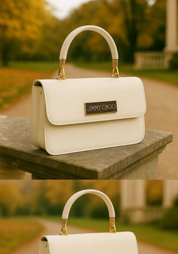 CS BAG WHITE JIMMY CHU CS019