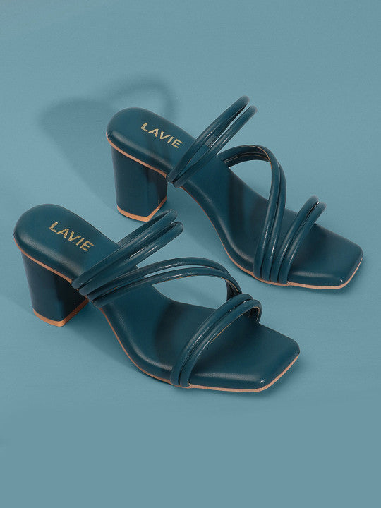 Si76 Block Open Toe Block Heels