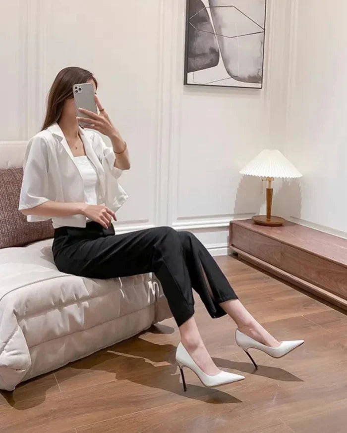 Stepin Court Shoes 4 Inch Heel Si44