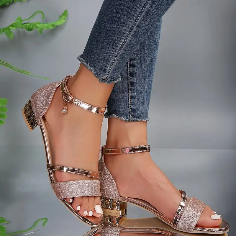 si66 Women chunky platfoam sandal apricot