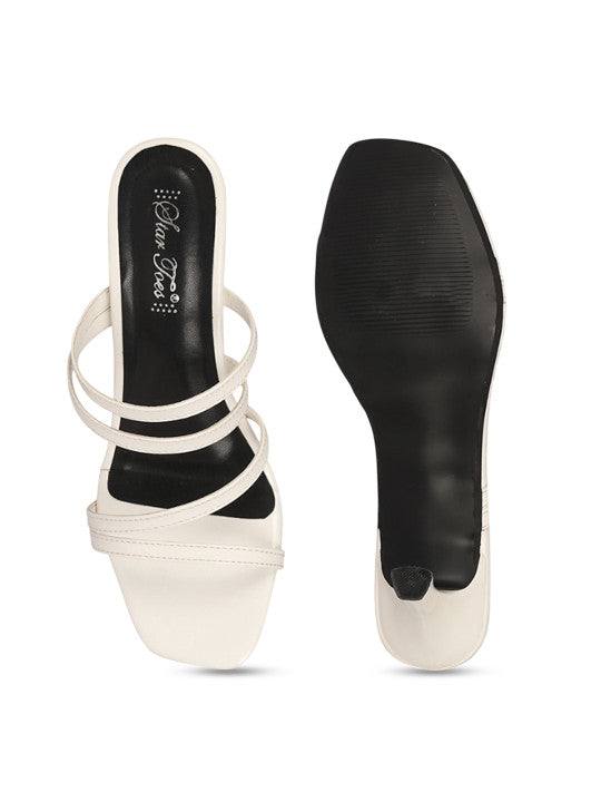 Rhinestones Embellished Mid-Top Party Heels