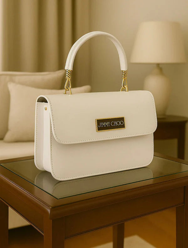 CS BAG WHITE JIMMY CHU CS019
