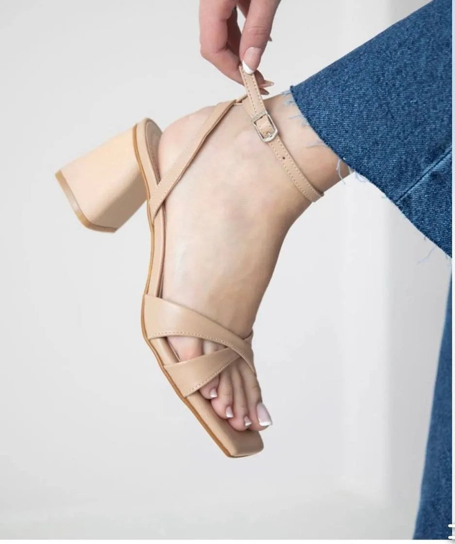 Stepin Si49 Biege Menze Block Heels